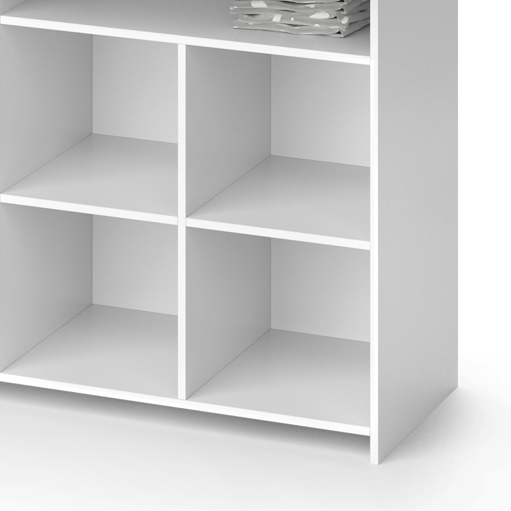VICCO commode à langer OSKAR blanc gris étagère à langer meuble