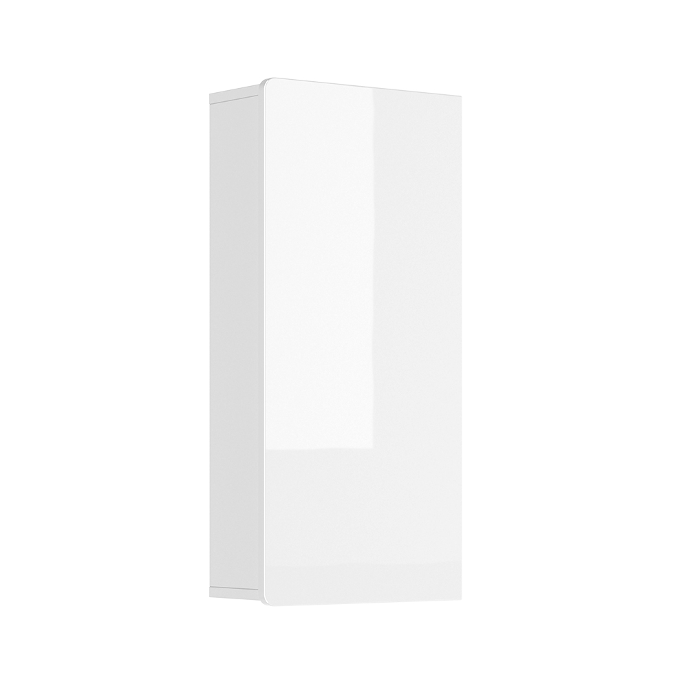 Badschrank "Izan" Weiß Hochglanz 36.6 x 76.6 cm livinity®