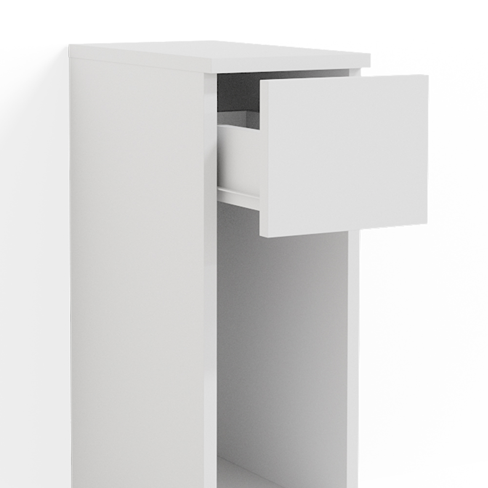 Nachttisch "Enton" Weiß 20 x 59.5 cm livinity®