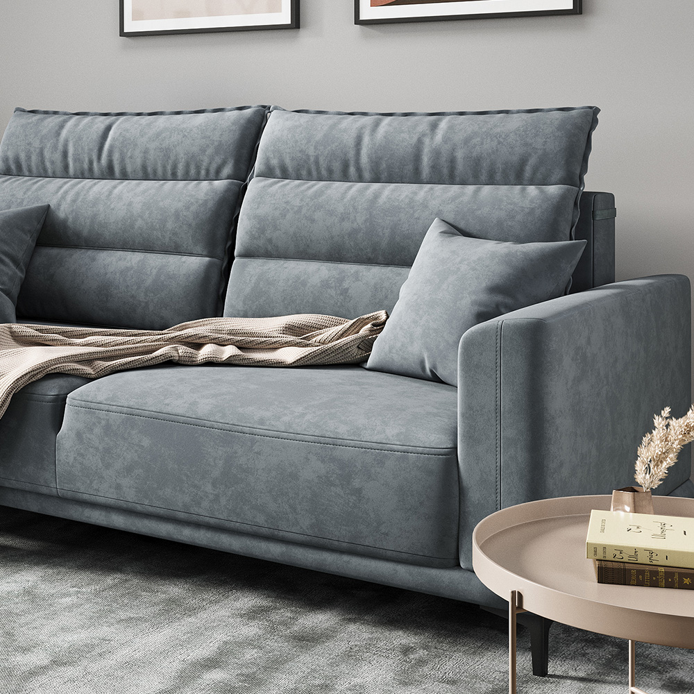 Sofa "Caprioli" Grau 236 cm livinity®