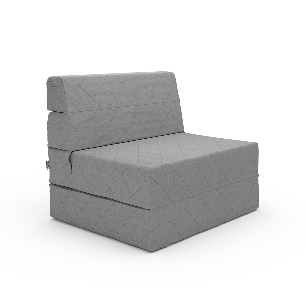 Sofa "Lima" Grau 100 cm mit Schlaffunktion livinity®