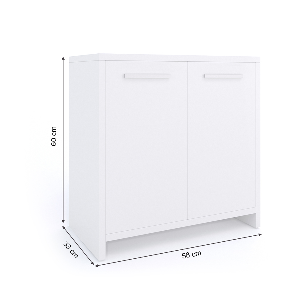 Waschbeckenunterschrank "Kiko" Weiß 58 x 60 cm livinity®