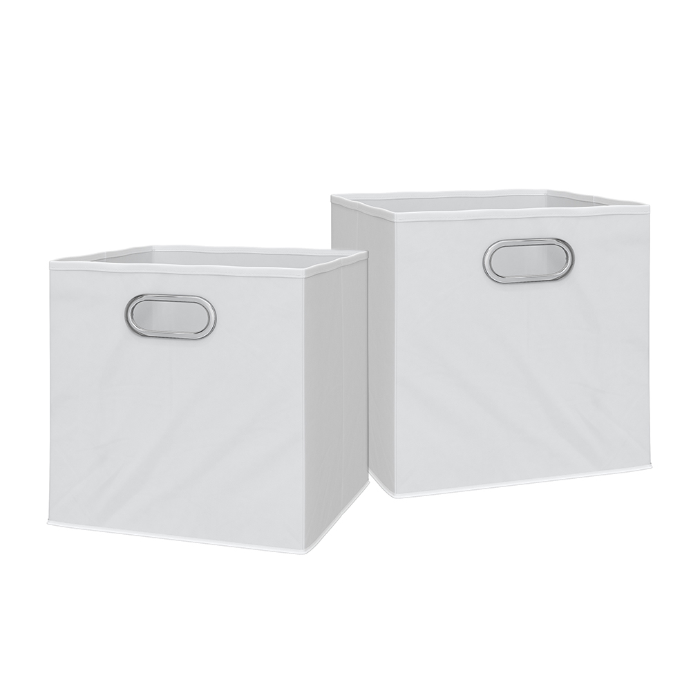 Faltbox Weiß 30 x 30 cm 2er Set livinity®