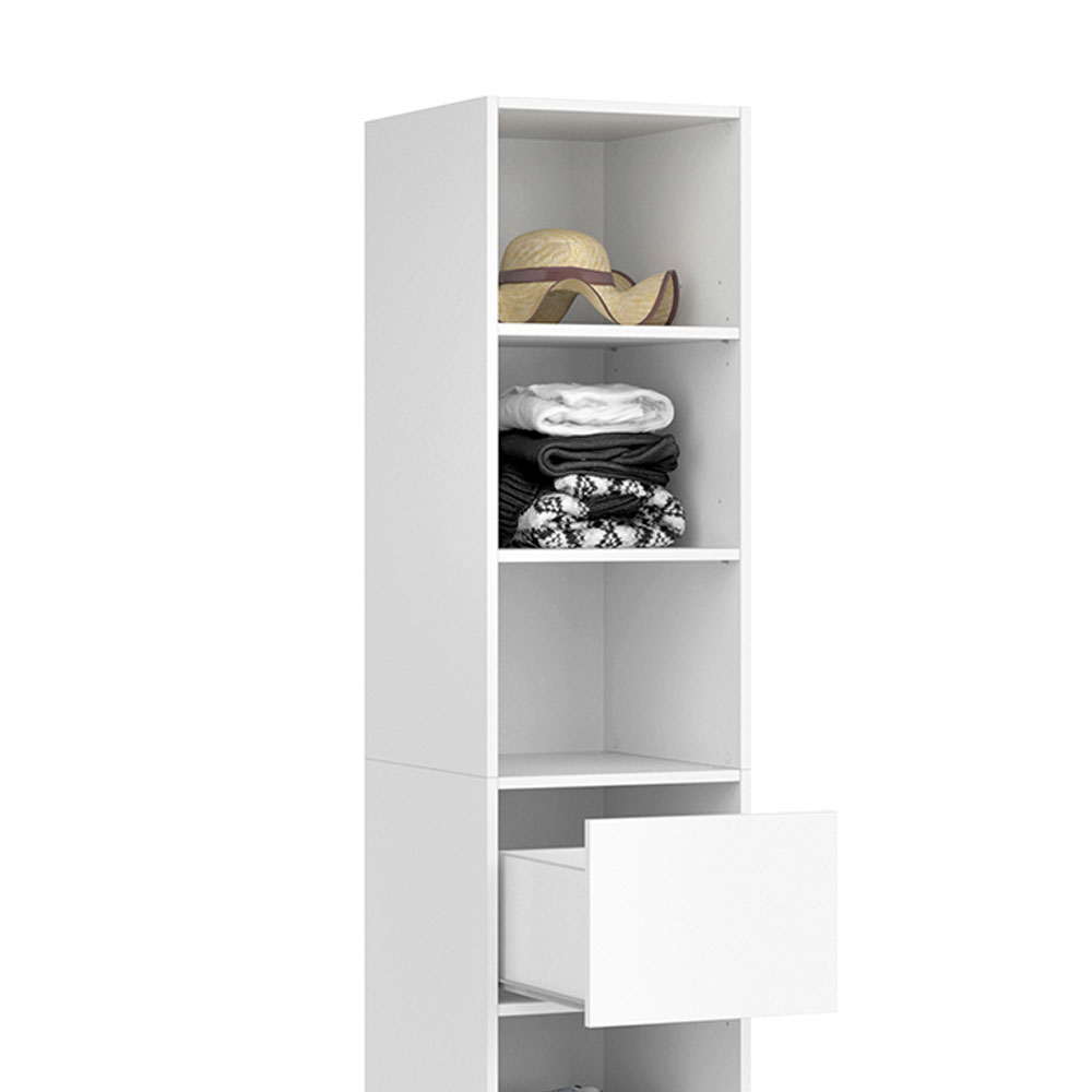 Kleiderschrank "Visit" Weiß 189.4 x 38.3 cm livinity®