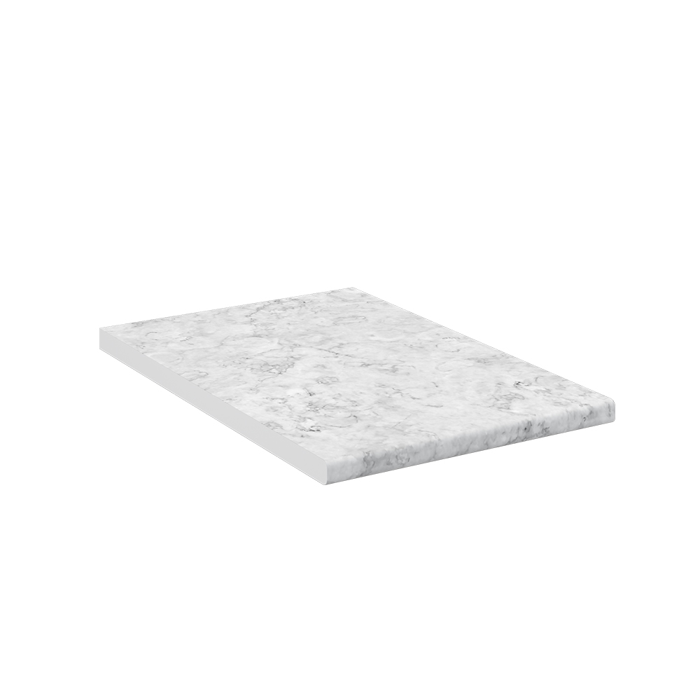 Küchenarbeitsplatte "R-Line" Marmor Weiß 40 cm livinity®