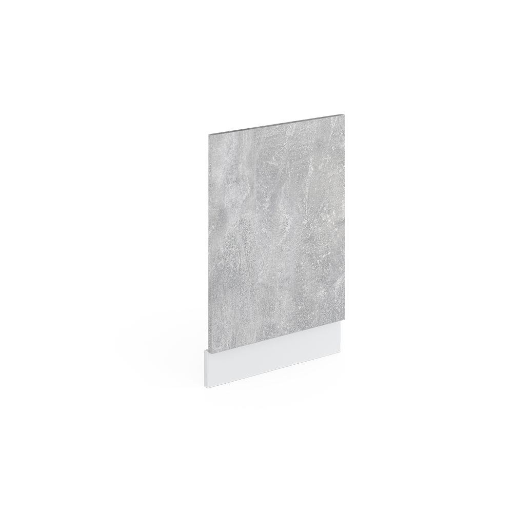 Frontblende "R-Line" Beton/Weiß 45 cm ohne Arbeitsplatte livinity®