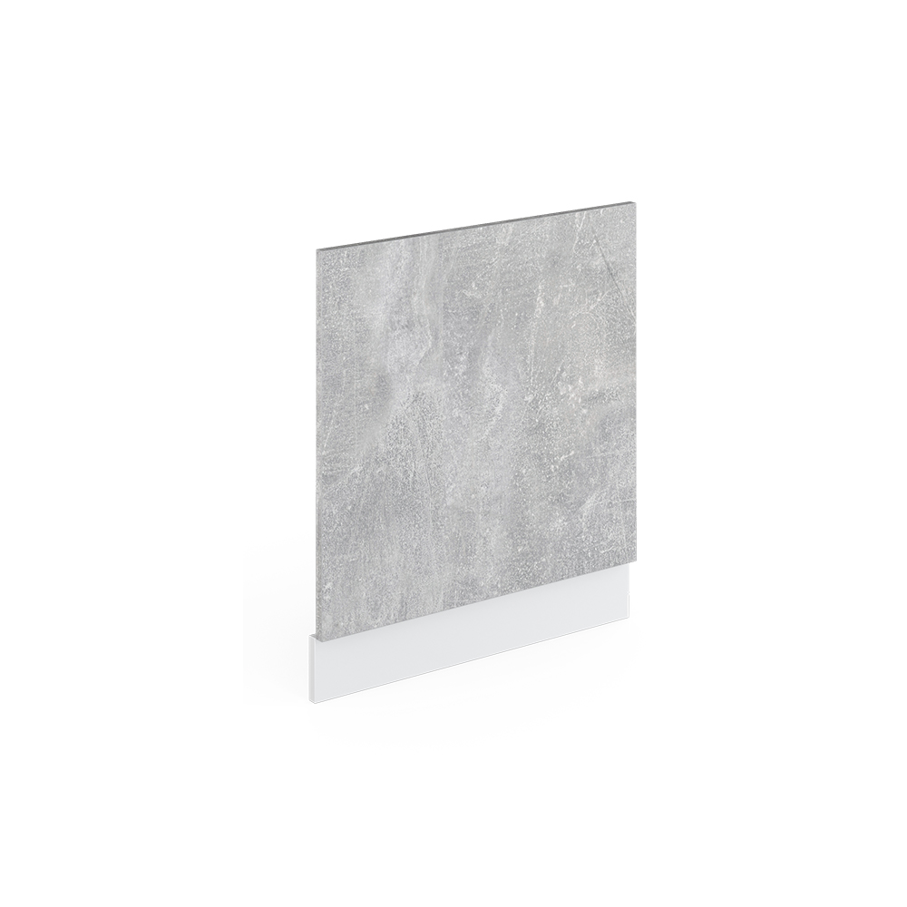 Frontblende "R-Line" Beton/Weiß 60 cm ohne Arbeitsplatte livinity®
