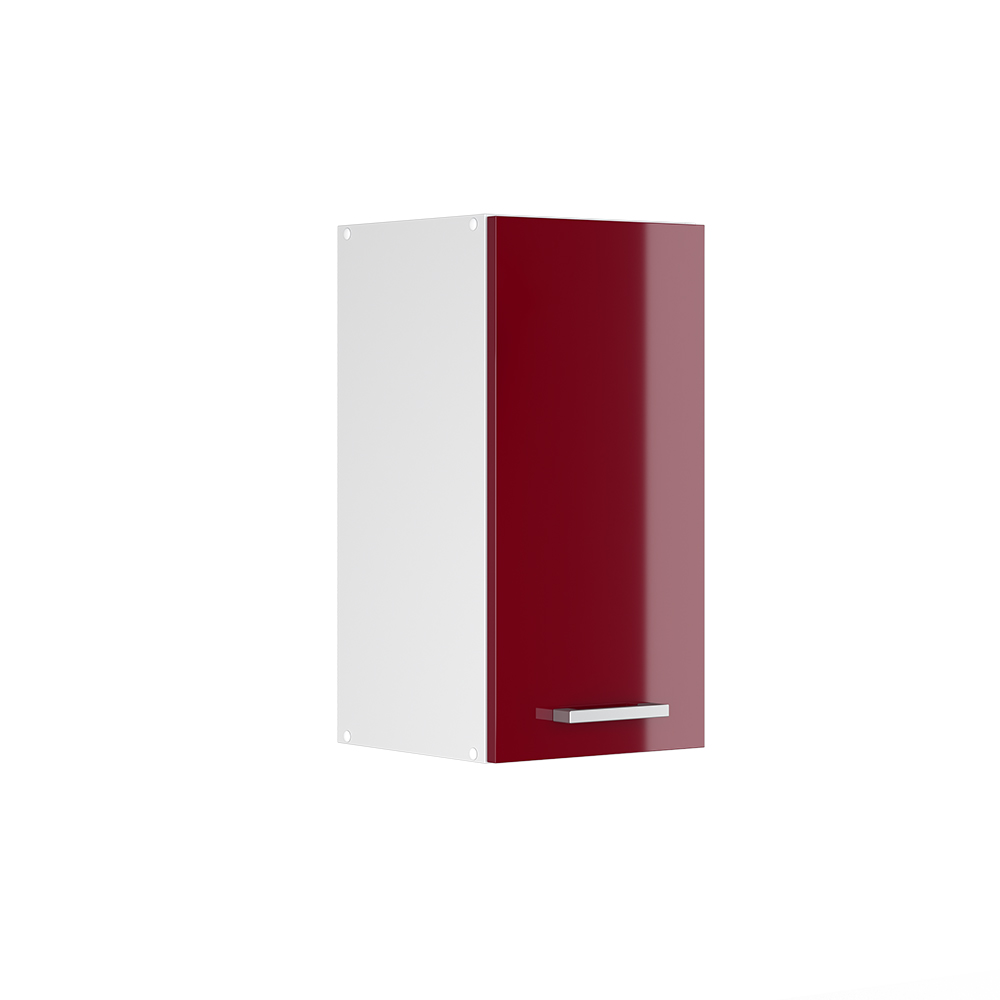 Hängeschrank "R-Line" Bordeaux Hochglanz/Weiß 30 cm livinity®