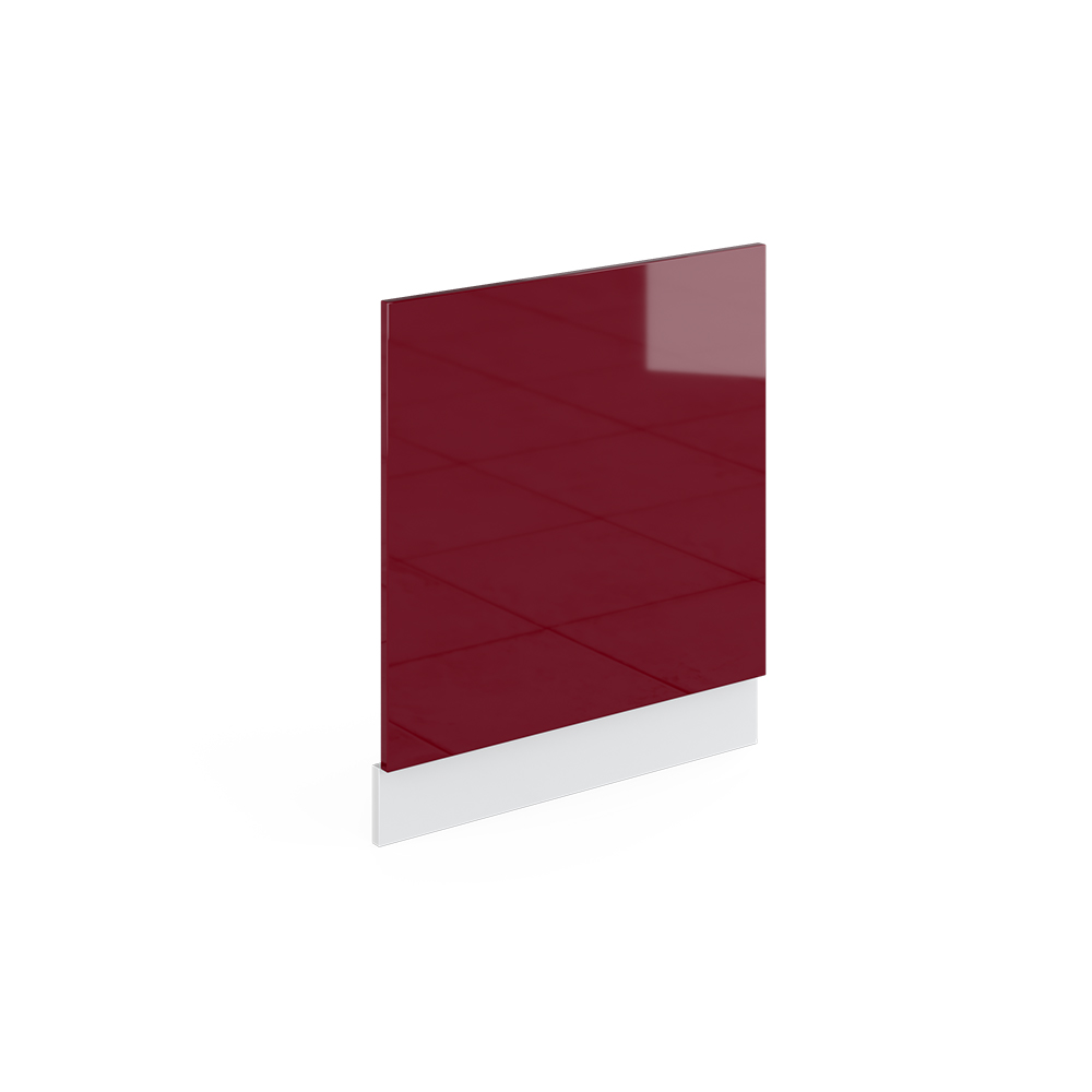 Frontblende "R-Line" Bordeaux Hochglanz/Weiß 60 cm , AP Marmor livinity®