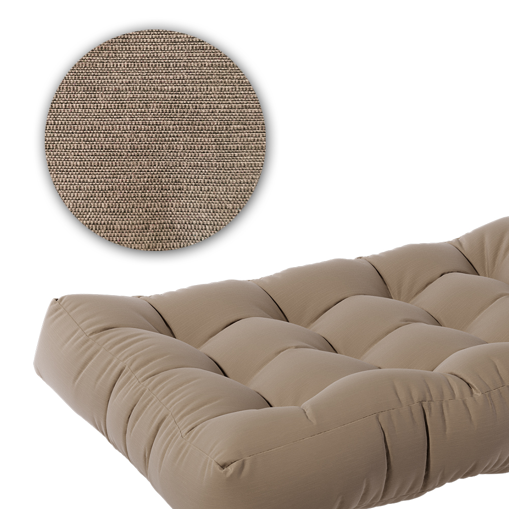 Coussin d'assise Luxe - 2 pièces - insert Stone matelassée pour to –  roba