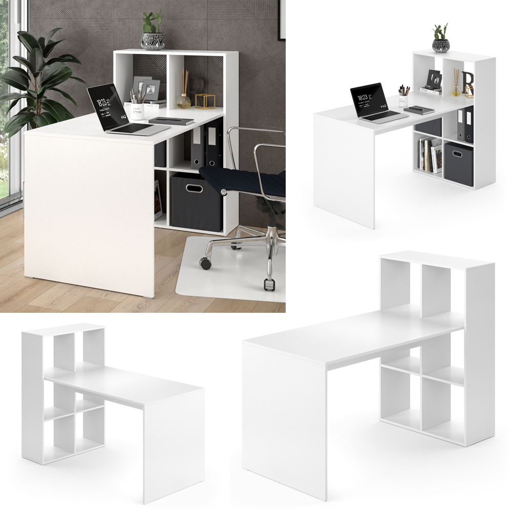 Schreibtisch "Emir" Weiß 72 x 144 cm livinity®