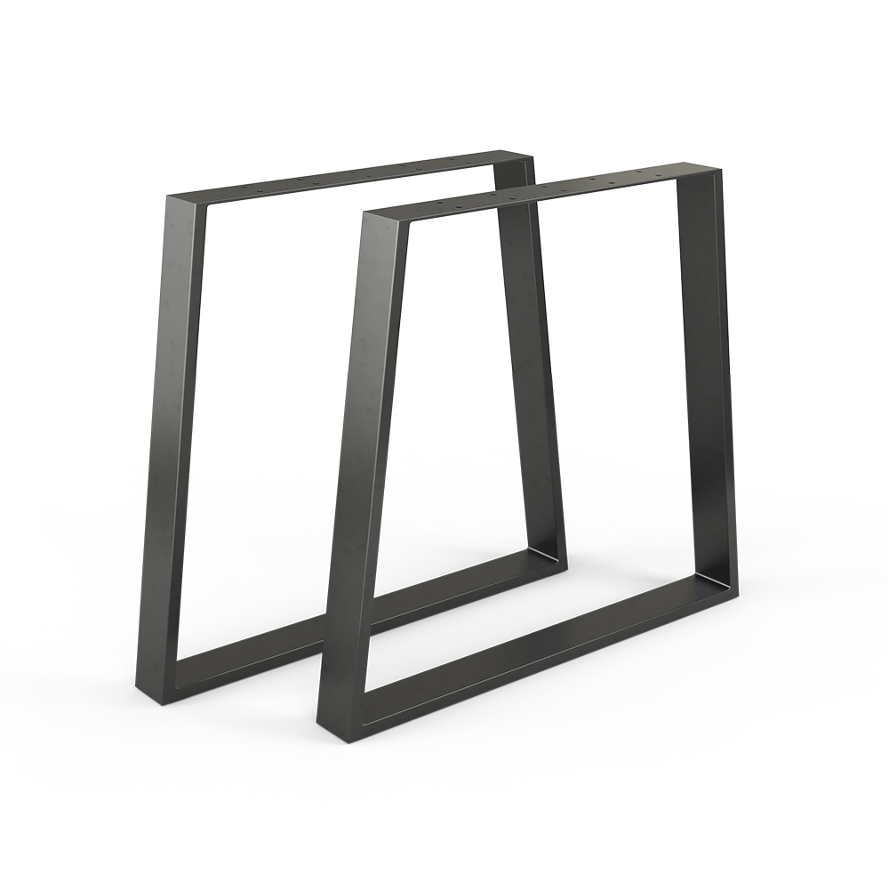 Tischbeine Schwarz 80 x 72 cm Trapezförmig livinity®