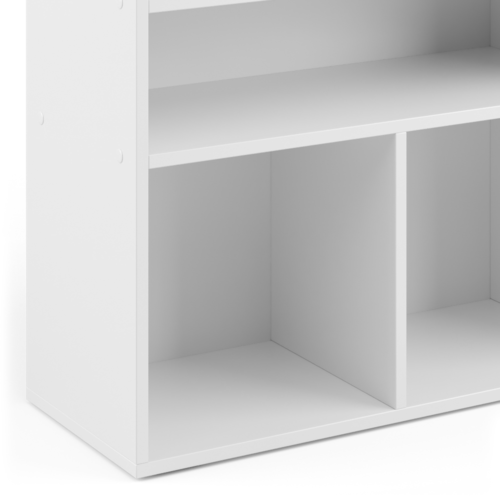 Bücherregal Weiß 72 x 90.2 cm 2 Fächer livinity®