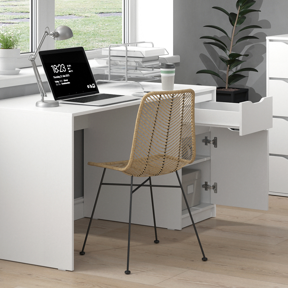 Schreibtisch "Ruben" Weiß 140 x 65 cm livinity®