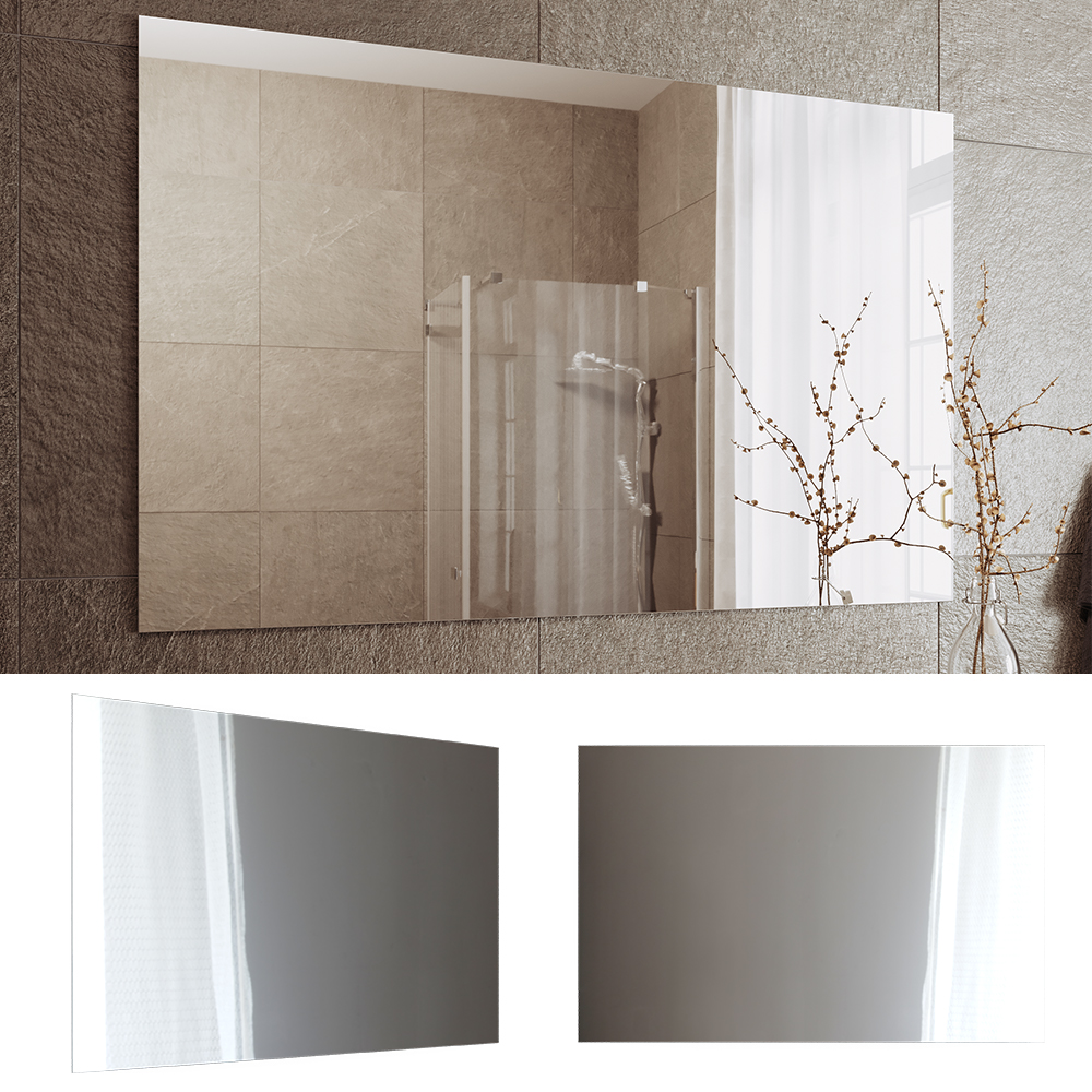 Badezimmerspiegel "Viola" Weiß 111 x 70 cm livinity®
